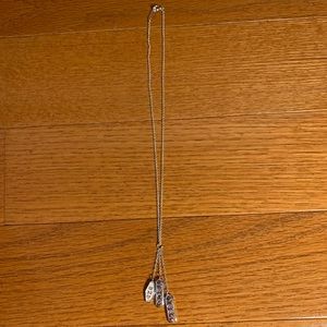 Silver 3 Charm Necklace T & Co.